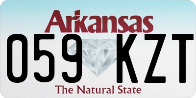 AR license plate 059KZT