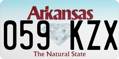 AR license plate 059KZX