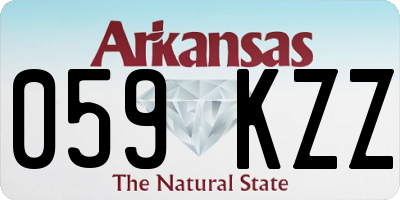 AR license plate 059KZZ