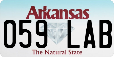 AR license plate 059LAB