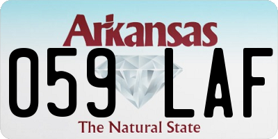 AR license plate 059LAF