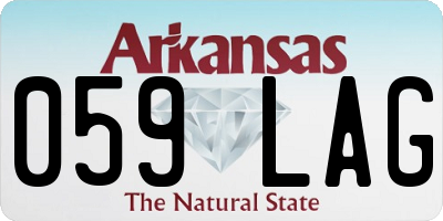 AR license plate 059LAG