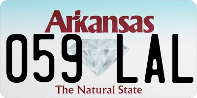 AR license plate 059LAL