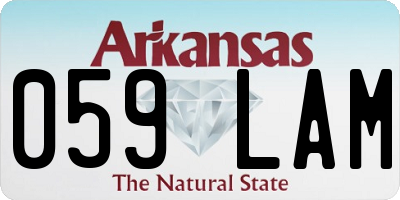 AR license plate 059LAM