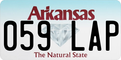 AR license plate 059LAP