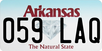 AR license plate 059LAQ