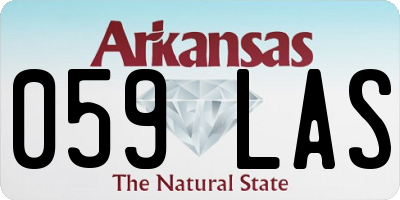 AR license plate 059LAS
