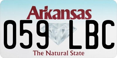 AR license plate 059LBC