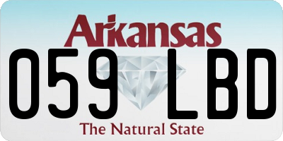 AR license plate 059LBD