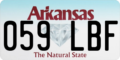 AR license plate 059LBF