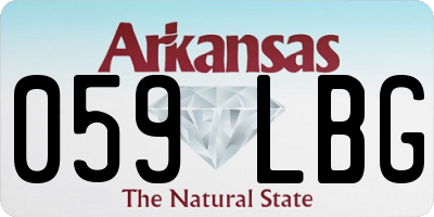 AR license plate 059LBG