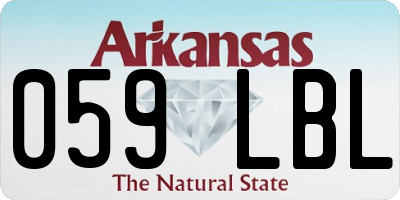 AR license plate 059LBL