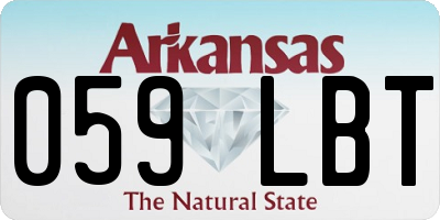 AR license plate 059LBT