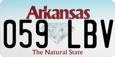 AR license plate 059LBV