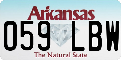 AR license plate 059LBW