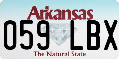 AR license plate 059LBX