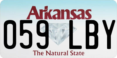 AR license plate 059LBY