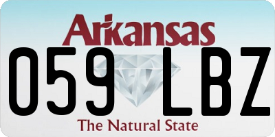 AR license plate 059LBZ