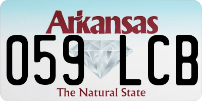 AR license plate 059LCB