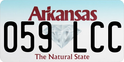 AR license plate 059LCC