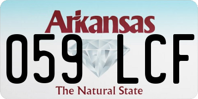 AR license plate 059LCF