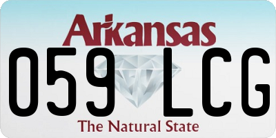 AR license plate 059LCG