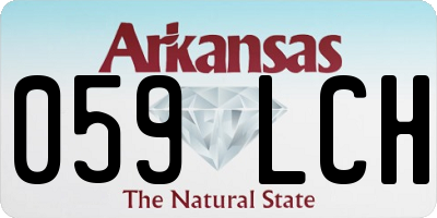AR license plate 059LCH