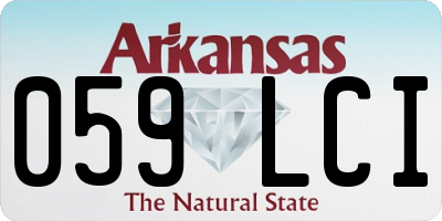 AR license plate 059LCI
