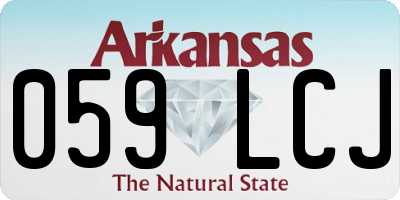 AR license plate 059LCJ