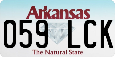 AR license plate 059LCK