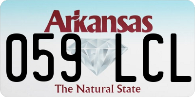 AR license plate 059LCL