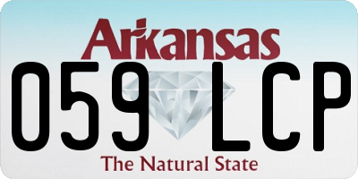 AR license plate 059LCP