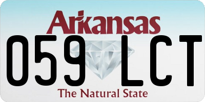 AR license plate 059LCT