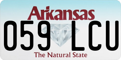 AR license plate 059LCU