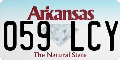AR license plate 059LCY