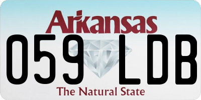 AR license plate 059LDB