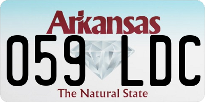 AR license plate 059LDC