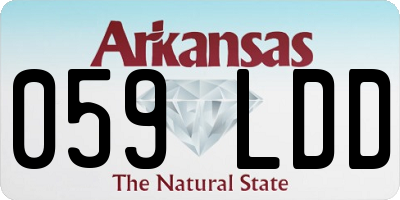 AR license plate 059LDD