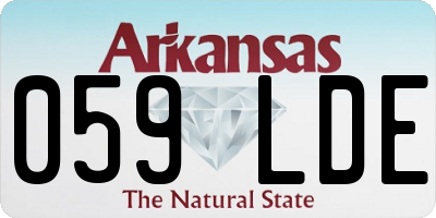 AR license plate 059LDE