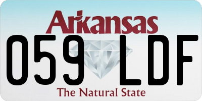 AR license plate 059LDF