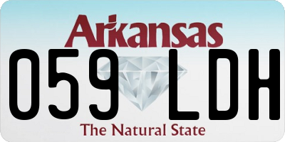 AR license plate 059LDH