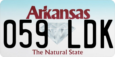 AR license plate 059LDK