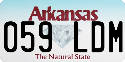 AR license plate 059LDM