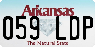 AR license plate 059LDP