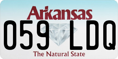 AR license plate 059LDQ