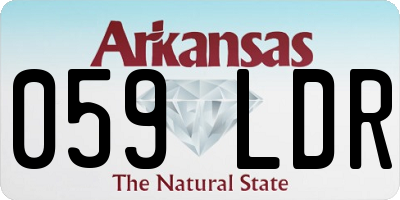 AR license plate 059LDR
