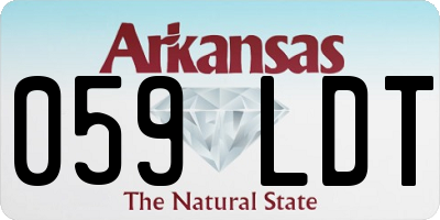 AR license plate 059LDT