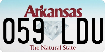 AR license plate 059LDU