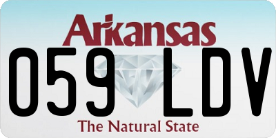 AR license plate 059LDV