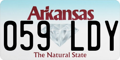 AR license plate 059LDY